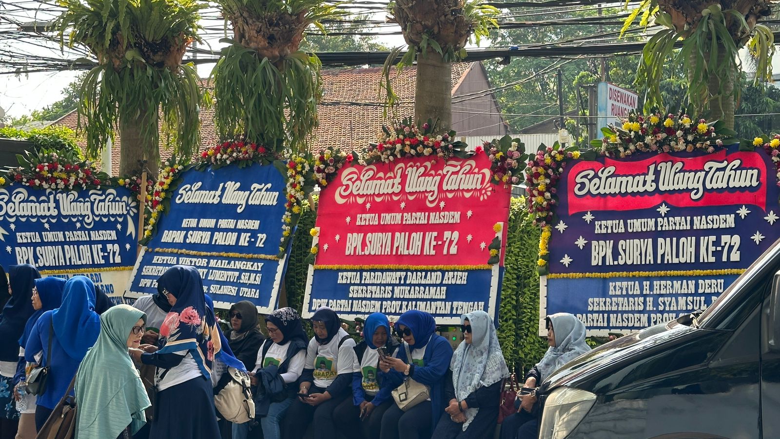 Surya Paloh Ulang Tahun, DPP NasDem Kebanjiran Karangan Bunga