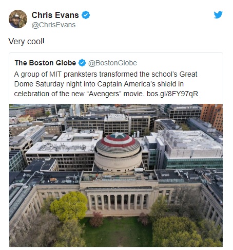 Demam Avengers, Atap Kampus Diubah Jadi Perisai Captain America