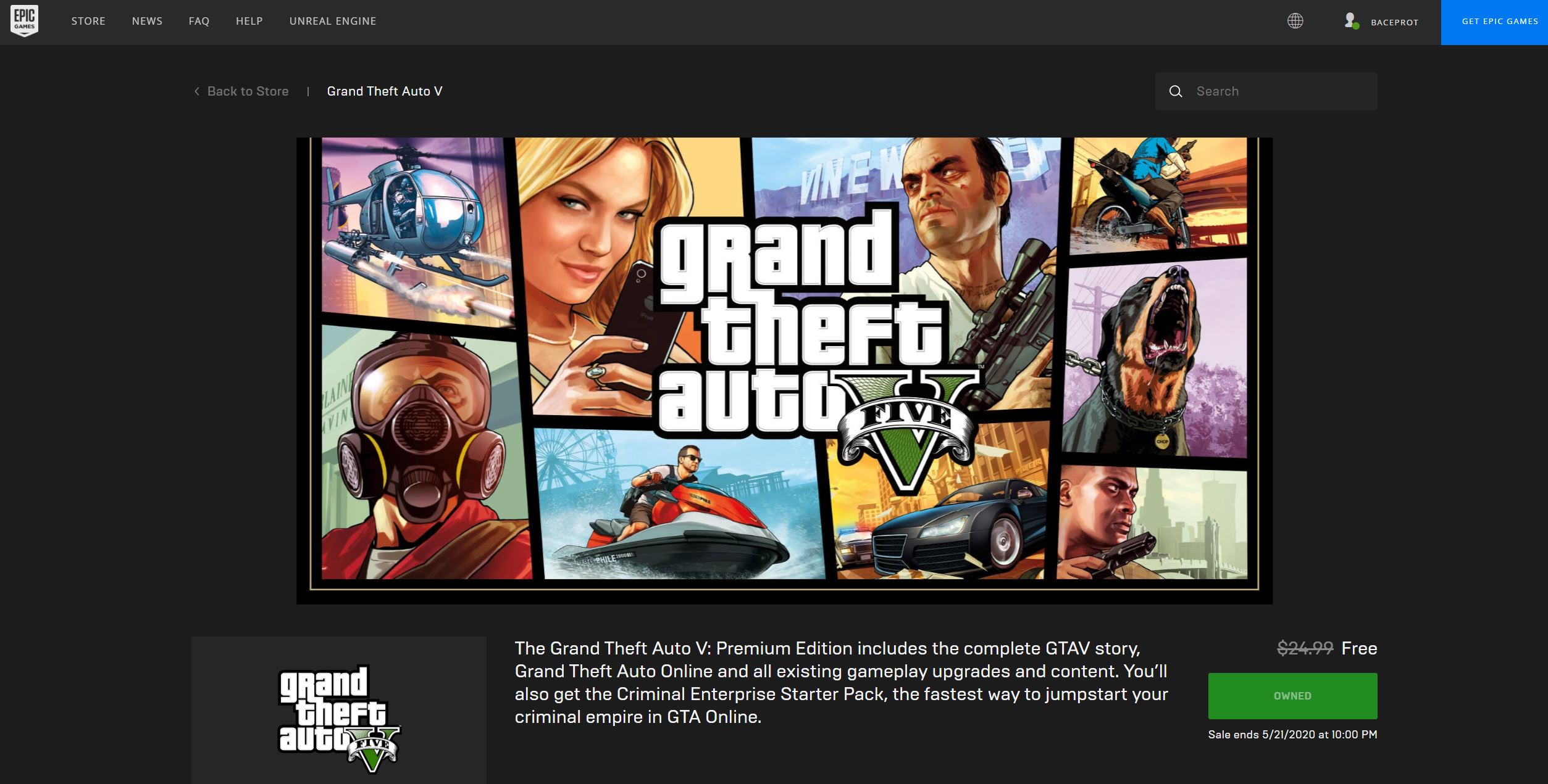 Hingga 21 Mei Ini Cara Download Gta V Gratis Di Epic Games Store