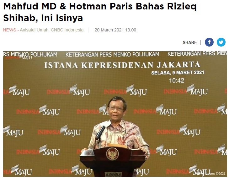 [Cek Fakta] Hotman Paris Tolak Vonis Terhadap Rizieq Shihab? Ini Faktanya