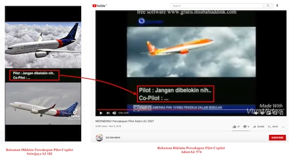 [Cek Fakta] Rekaman Suara Percakapan Pilot dan Co Pilot Sriwijaya Air SJ 182 Beredar? Ini Faktanya