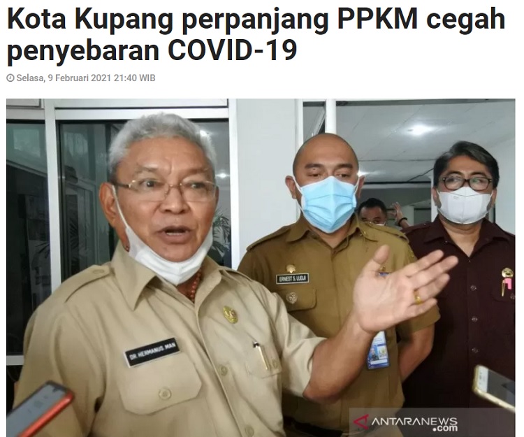 [Cek Fakta] Surat Edaran Wali Kota Kupang Melarang Salat Berjamaah ? Ini Faktanya