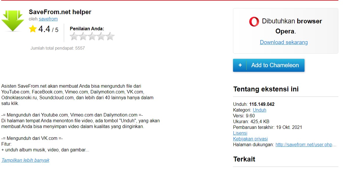 Anti Ribet, Ini Cara Download Video YoTube dengan Add On SaveFrom