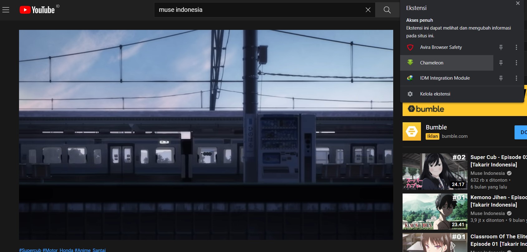 cara dari chrome buka Chameleon