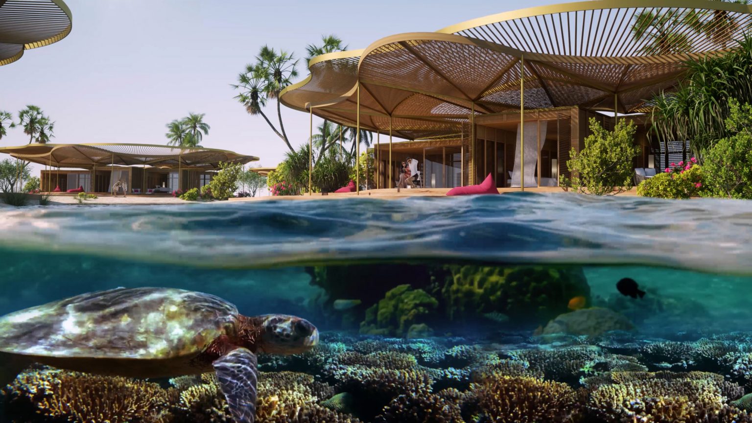Coral Bloom, Resor Mewah Arab Saudi Berbentuk Lumba-Lumba