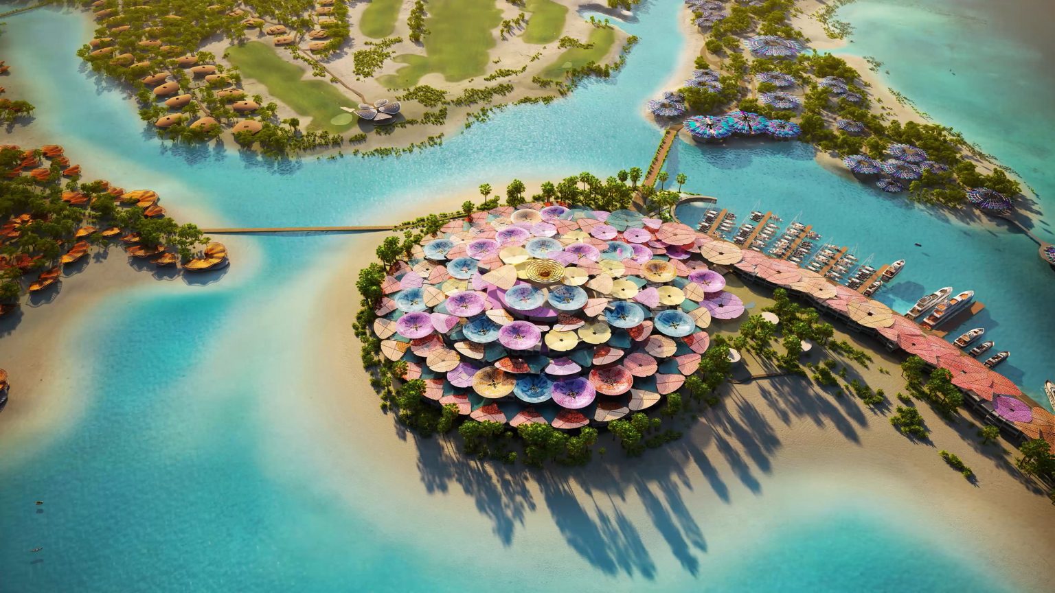 Coral Bloom, Resor Mewah Arab Saudi Berbentuk Lumba-Lumba