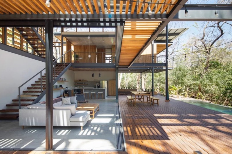 Jungle House, Hunian Sejuk dengan Teknik Prefabrikasi
