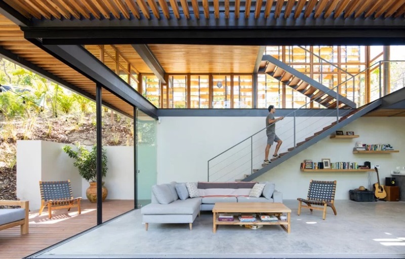 Jungle House, Hunian Sejuk dengan Teknik Prefabrikasi