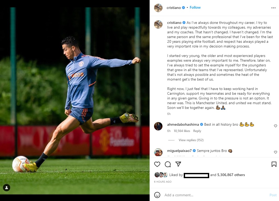 Penyesalan Ronaldo Usai tak Masuk Skuat MU Lawan Chelsea