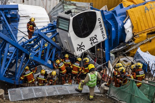 <i>Crane</i> Roboh di Hong Kong, Dua Tewas dan Enam Terluka