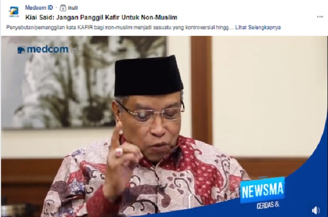 [Cek Fakta] Ketum PBNU KH Said Aqil Siradj Sebut Jokowi Adalah Imam Mahdi? Ini Faktanya