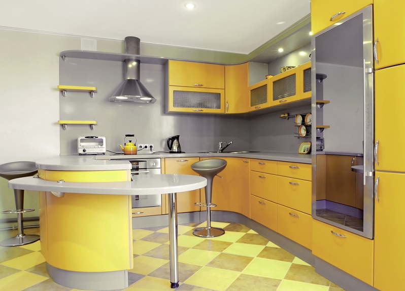 Bikin Semangat, 6 Inspirasi Dapur Berwarna Cerah