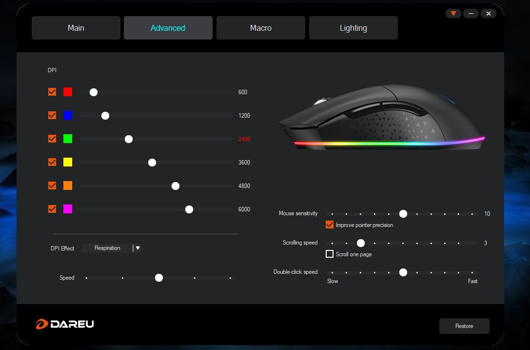 Dareu EM901, Mouse Gaming Wireless Harga Rp400 Ribu