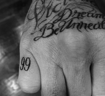 David Beckham Pamer Tato Baru