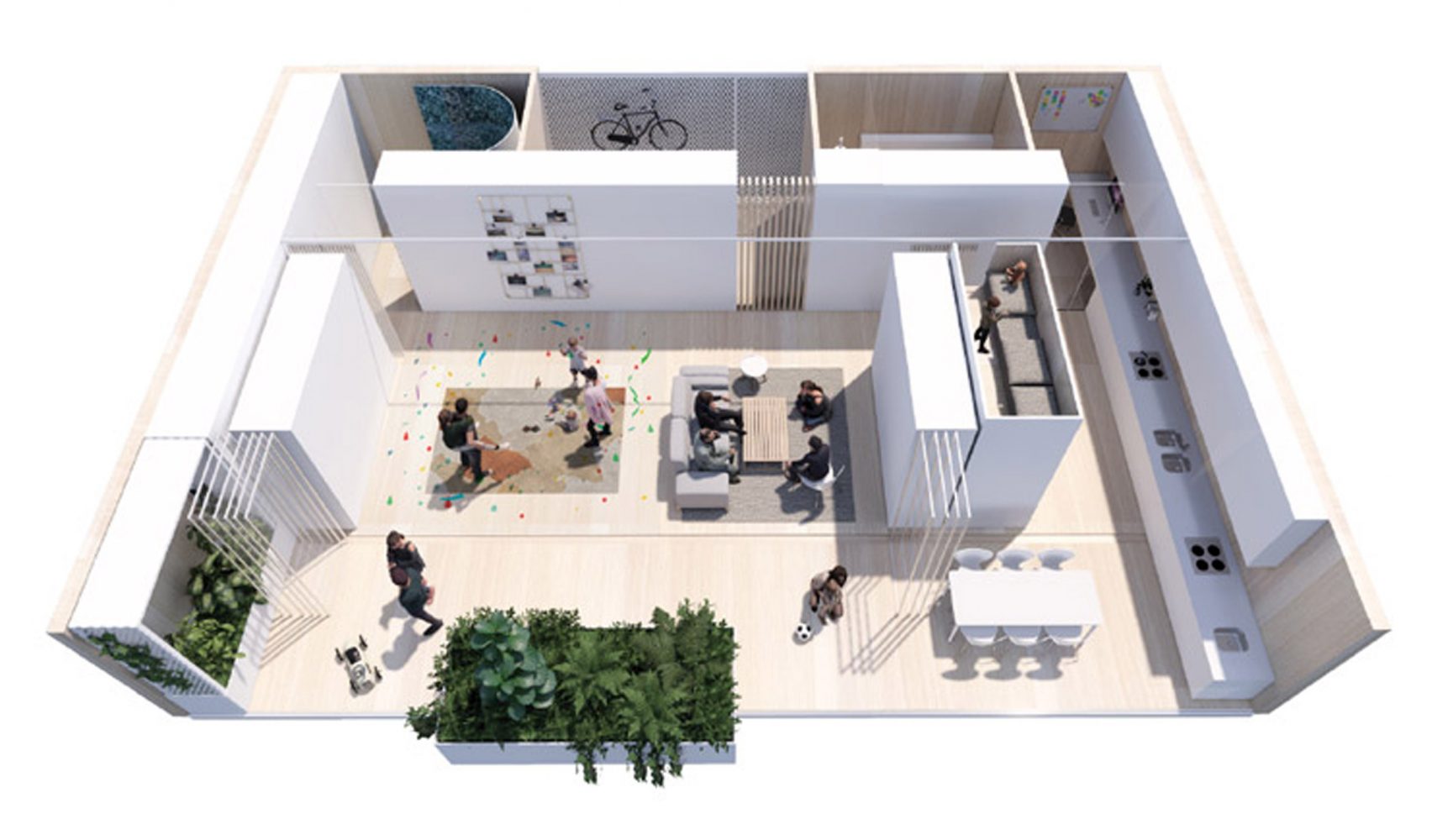 Modifikasi Unik Interior Apartemen untuk WFH