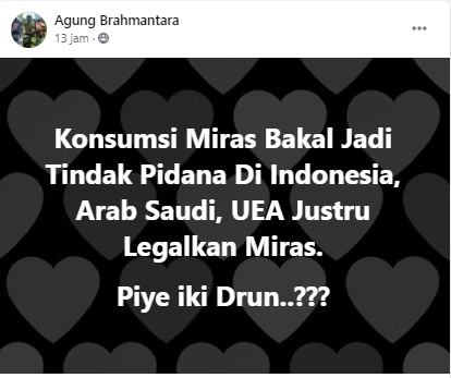 Cek Fakta Konsumsi Miras Di Indonesia Bakal Dipidana Ini Faktanya
