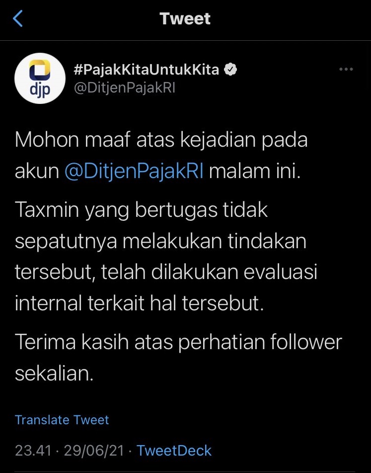 Miris! Akun Ditjen Pajak Terciduk Nonton Euro via Streaming Ilegal, Bikin Netizen Murka