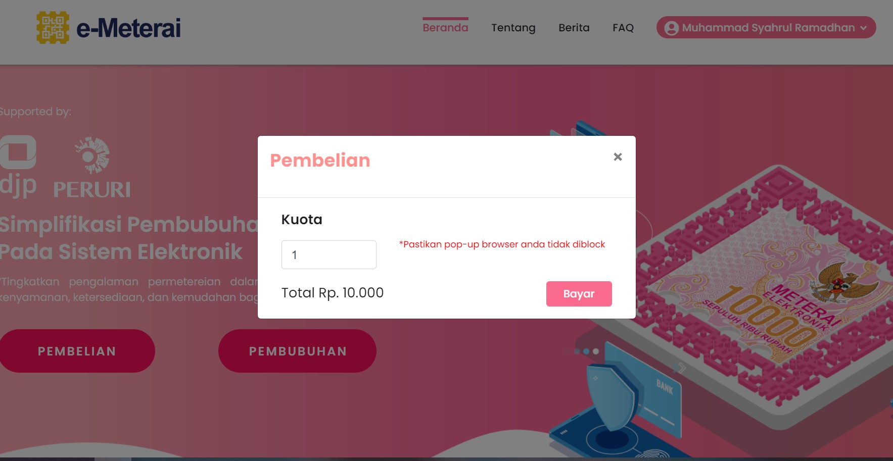 Mudah, Ini Cara Beli dan Membubuhkan e-meterai di E-meterai.co.id