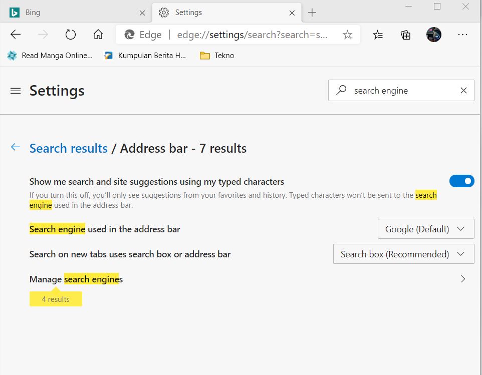 Cara Pasang Google Search di Microsoft Edge Chromium