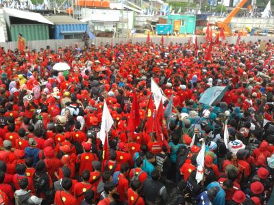60 Ribu Buruh Akan Tumplek di GBK