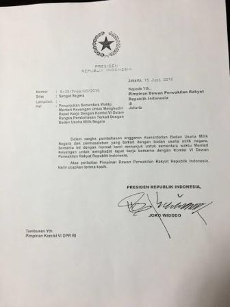 Jokowi Tunjuk Menkeu Gantikan Rini Soemarno Bahas Anggaran BUMN