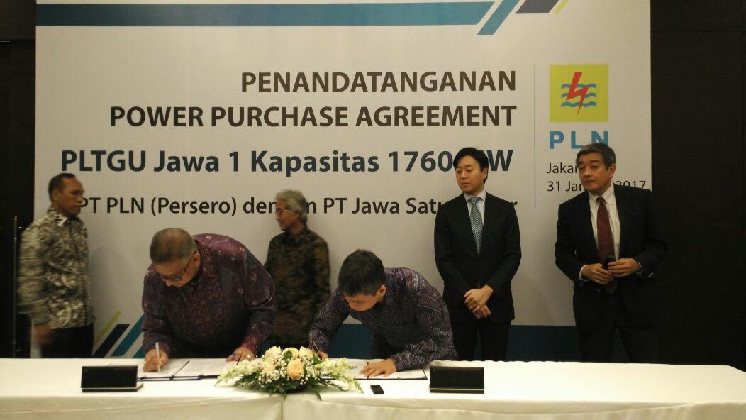 PLN dan Konsorsium Pertamina Akhirnya Teken PPA Jawa 1