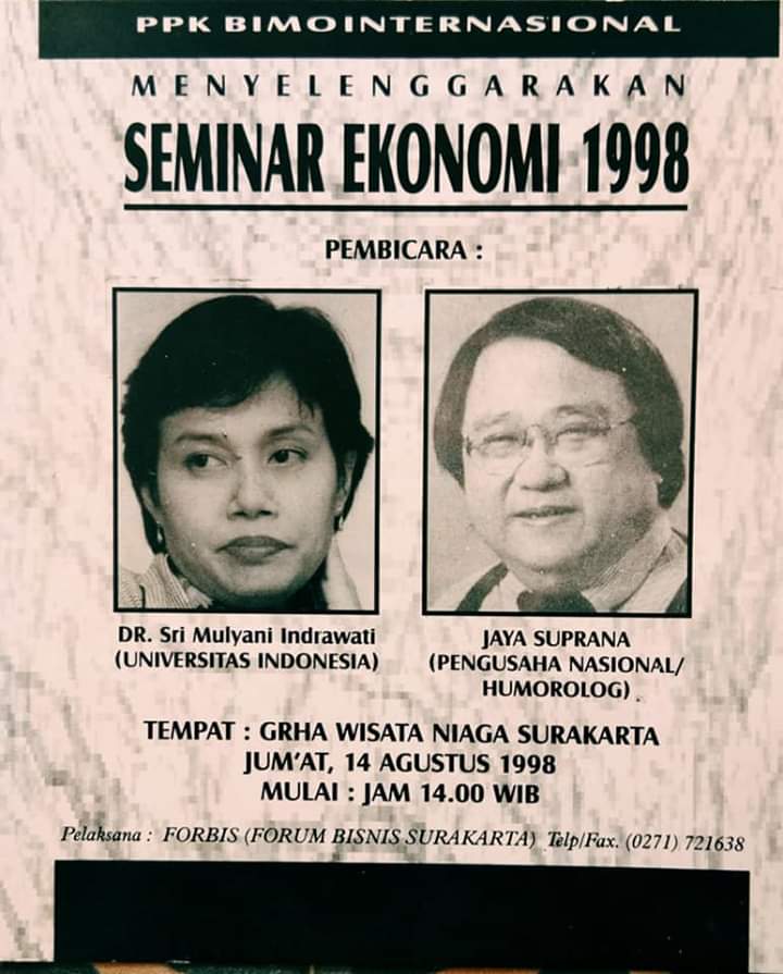 Di Depan Jokowi, Ramalan Jaya Suprana Meleset soal Sri Mulyani