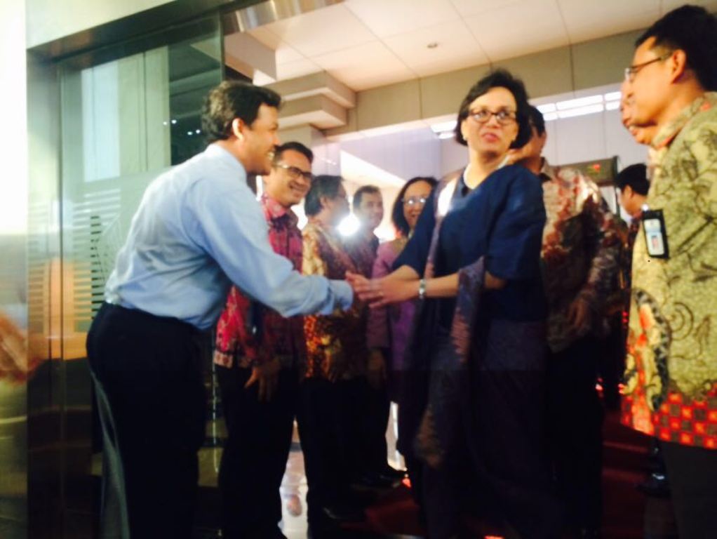Sertijab Menkeu Sri Mulyani Dipenuhi Pejabat