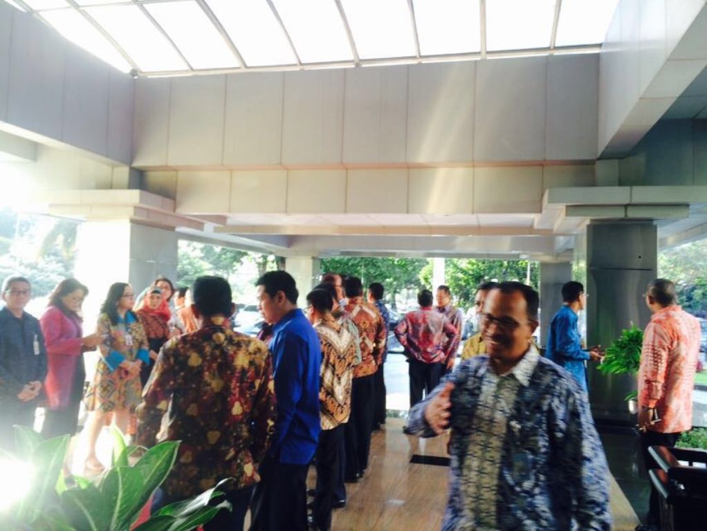 Sertijab Menkeu Sri Mulyani Dipenuhi Pejabat