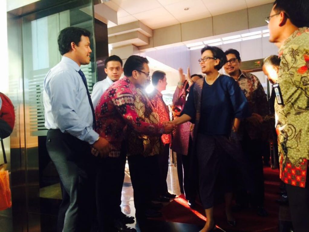 Sertijab Menkeu Sri Mulyani Dipenuhi Pejabat