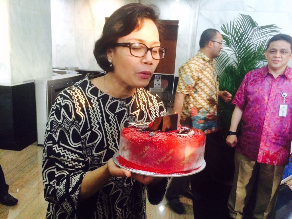 Dapat Kejutan Ulang Tahun dari Wartawan, Ini Doa Sri Mulyani