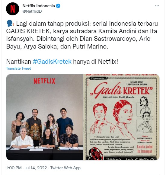 Arya Saloka Ikut Main dalam Serial <i>Gadis Kretek</i>, Netizen Keberatan