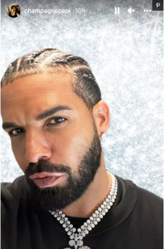 Drake Pamer Kepang Rambut Gaya Baru di Instagram Story