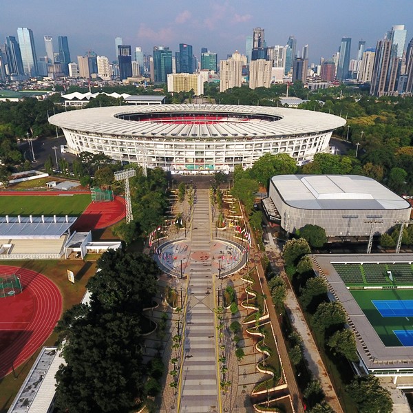 Beton canggih untuk pedestrian GBK