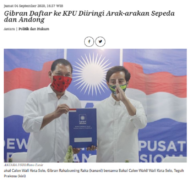 [Cek Fakta] Putra Jokowi Gibran Keok sebelum Waktunya, Benarkah?