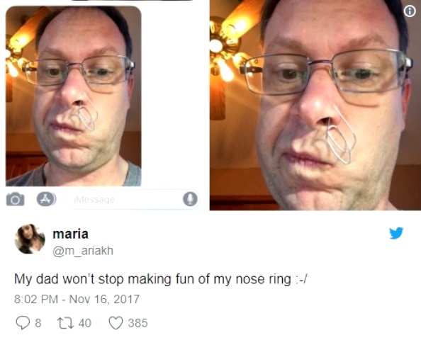 Tak Senang Anak Pakai Tindik Hidung, Sang Ayah Lakukan Hal Ini