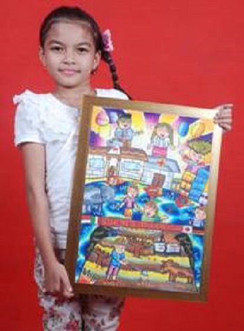 Bocah Perempuan Indonesia Juara Dunia Kontes Poster FAO
