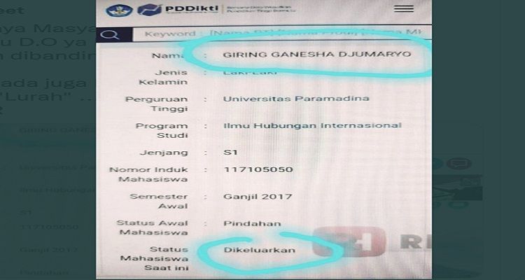Terungkap Status Giring Pernah DO dari Kampus yang Dipimpin Anies, Netizen: Pantas Dendam