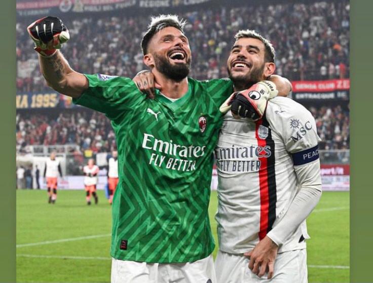 Jadi Kiper Dadakan! Olivier Giroud Bikin Penyelamatan Ciamik, Milan Menang