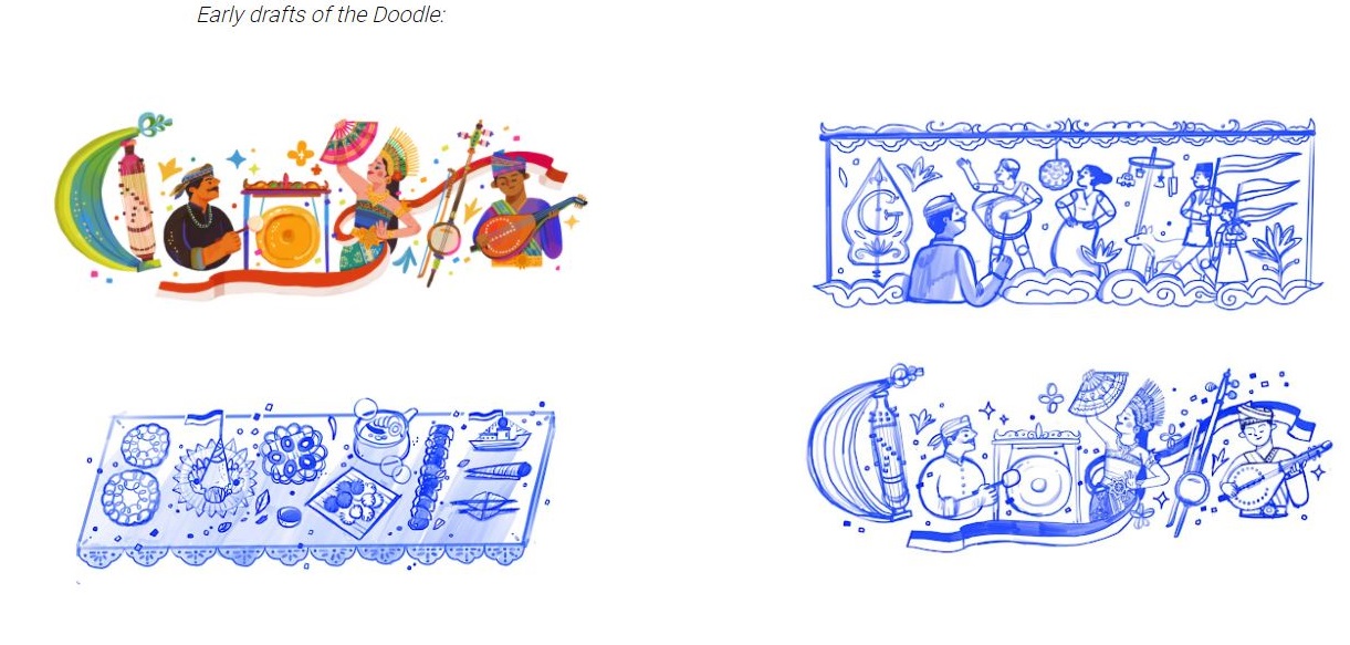 Peringati HUT ke-76 RI, Google Doodle Tampilkan Budaya Indonesia
