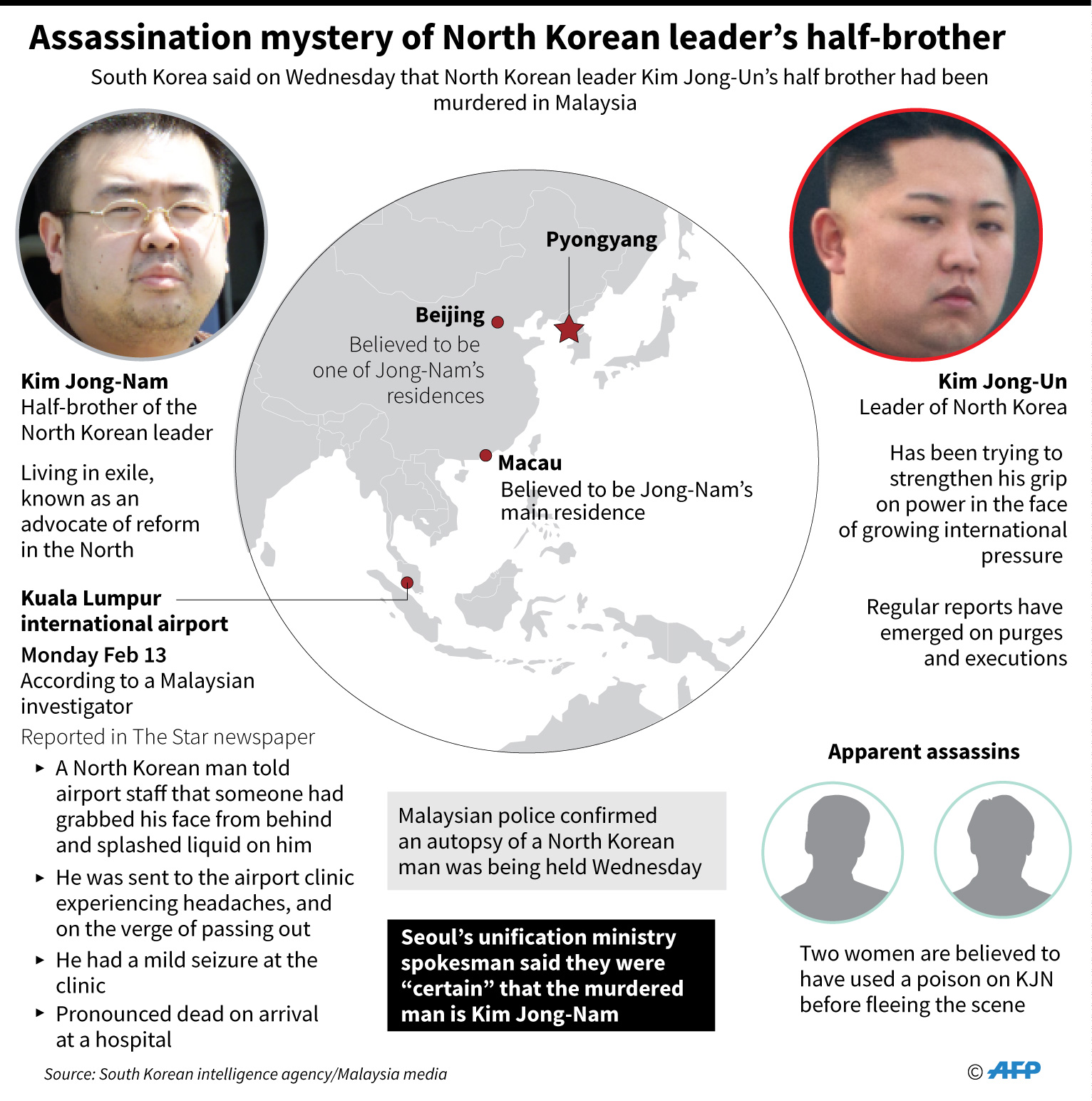 Racun Pembunuh Kim Jong-nam Diyakini Ricin atau Tetrodotoxin