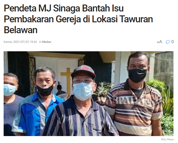 [Cek Fakta] Video Pembakaran Gereja di Belawan, Medan? Ini Faktanya