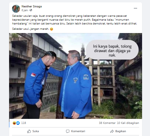 [Cek Fakta] SBY Titip Pesan ke AHY Jaga dan Rawat 'Karya' Hambalang yang Mangkrak? Ini Faktanya