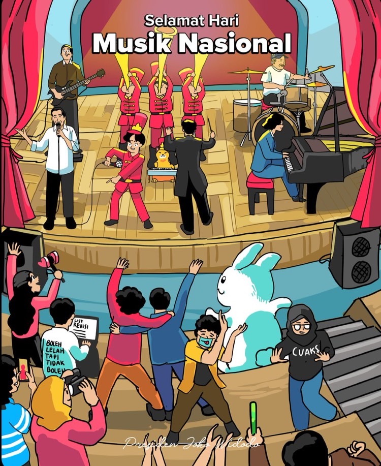 Hari Musik Nasional, Jokowi Minta Izin Konser Dipermudah