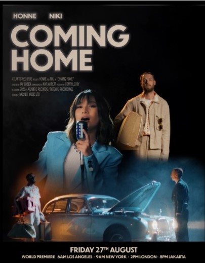 HONNE dan NIKI dalam lagu Coming Home. Foto: Twitter @hellohonne