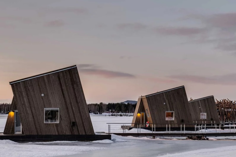 Arctic Bath, Hotel Apung Menyerupai Sarang Burung