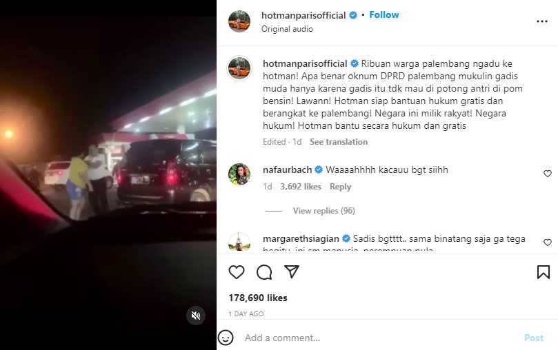 Hotman Paris Dampingi Korban Penganiayaan Anggota DPRD Palembang: Gratis!
