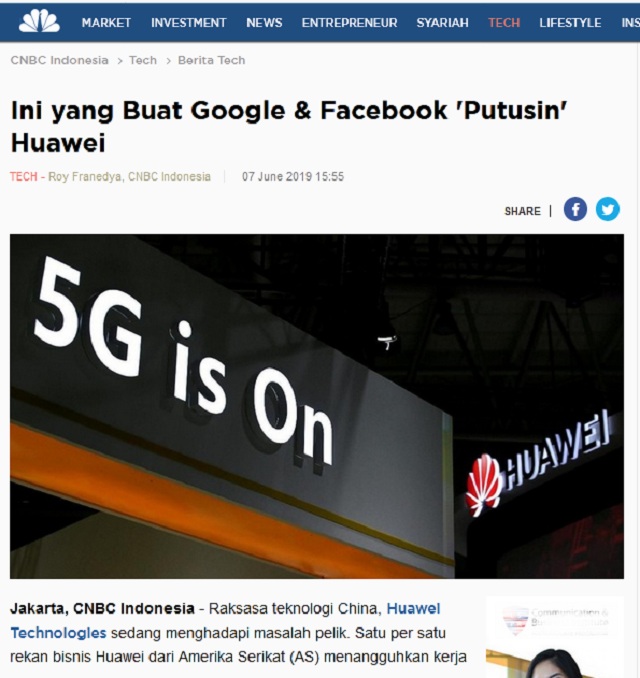 [Cek Fakta] Industri Gadget akan Bangkrut dan Digantikan dengan Teknologi Huawei? Ini Faktanya