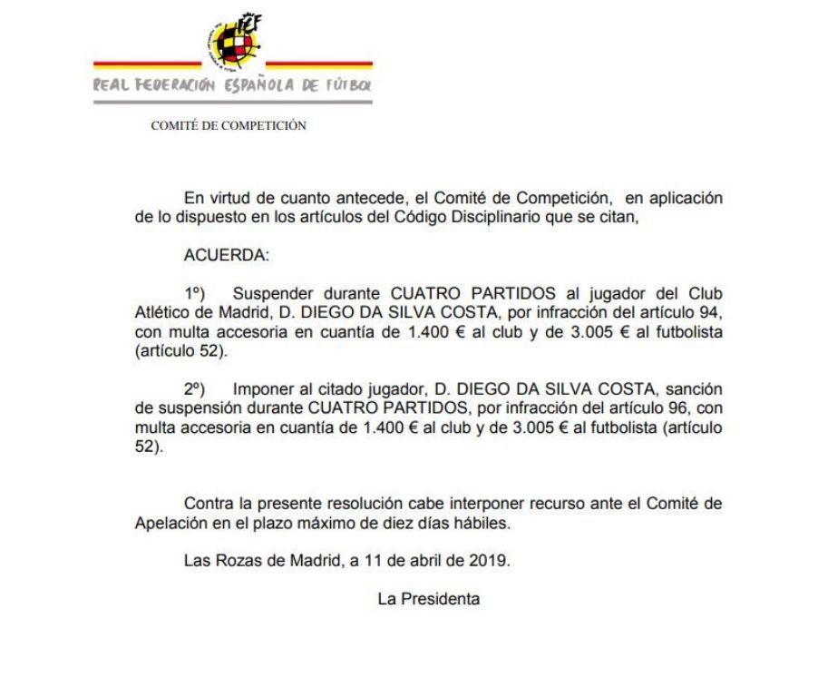 Diego Costa Dihukum 8 Pertandingan Medcom Id