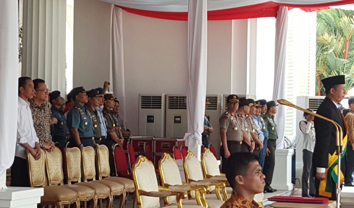Presiden Saksikan Gladi Bersih Perayaan HUT ke-71 RI